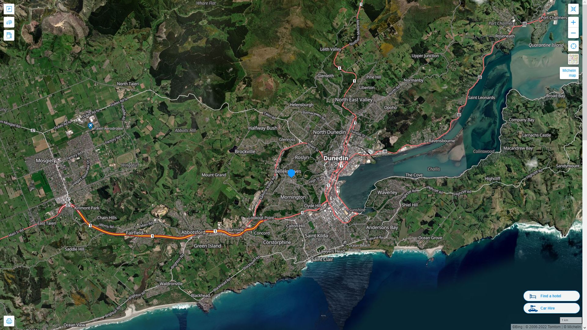 Dunedin Map